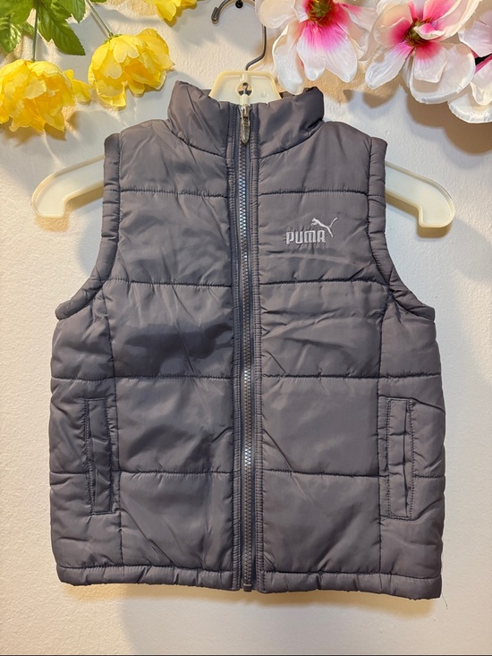 Puma Other - Puma Kids Gray Quilted Puffer Vest